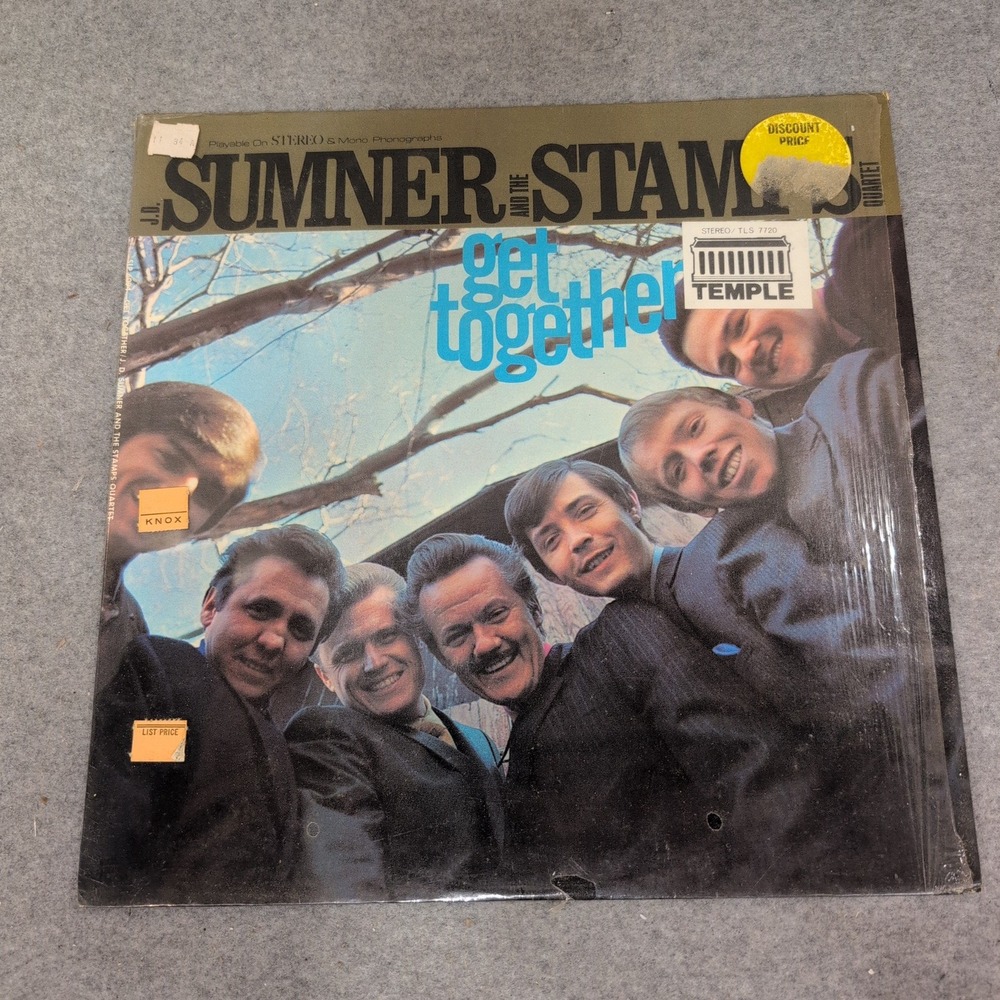 JD Sumner and the Stamps Quartet Get Together Vinyl LP Gospel Temple TLS 7720 - Picture 1 of 2